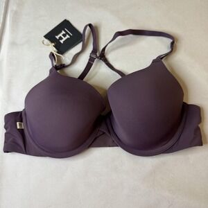 Harper Wilde Base Bra Womens 34C Purple Nebula Underwire T-Shirt Microfiber